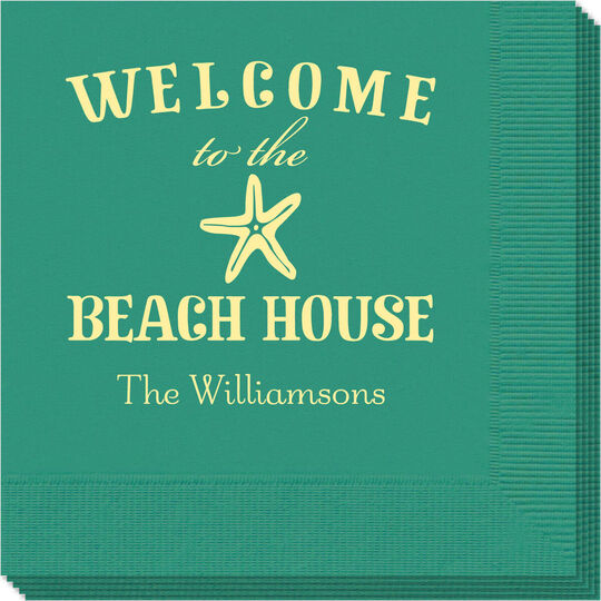 Welcome to the Beach House Napkins